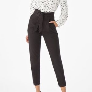 Justfab Paperbag Chino Pants Black sz 30